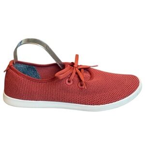 Allbirds Tree Skippers Sneakers Mens 13 Orange Red  Breathable Boat Shoes Wool